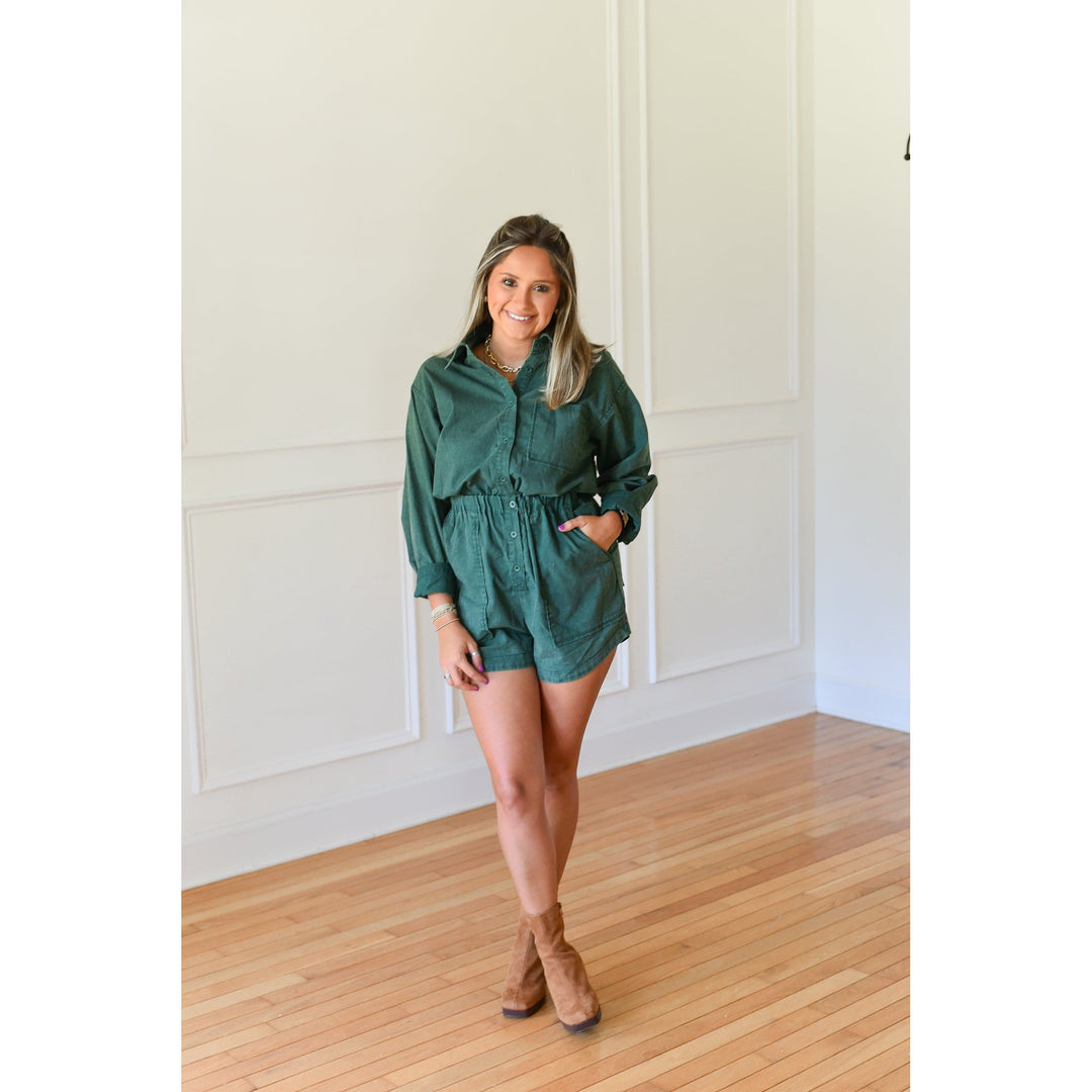 green romper