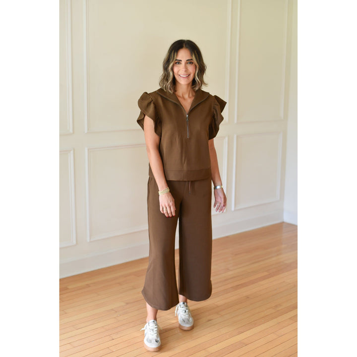 Quinn Ribbed Two Piece Pants Set