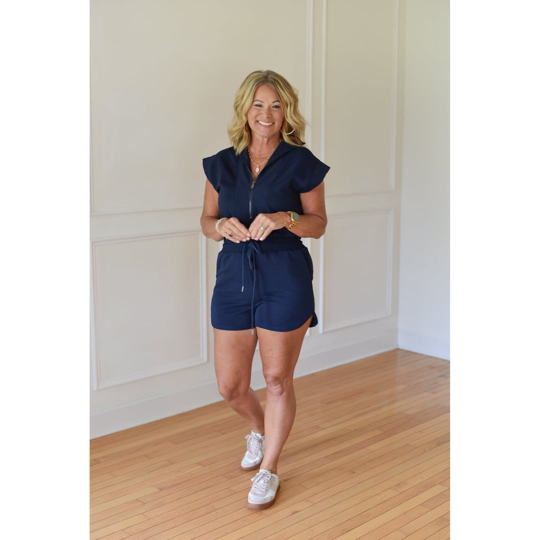 Navy romper