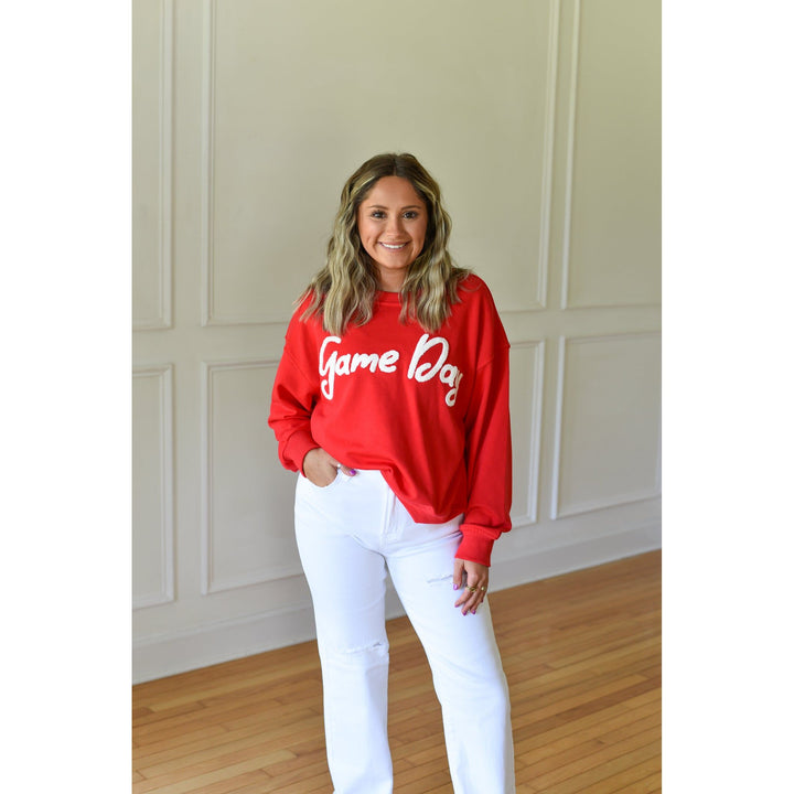 Matilda Red GameDay Sweatshirt