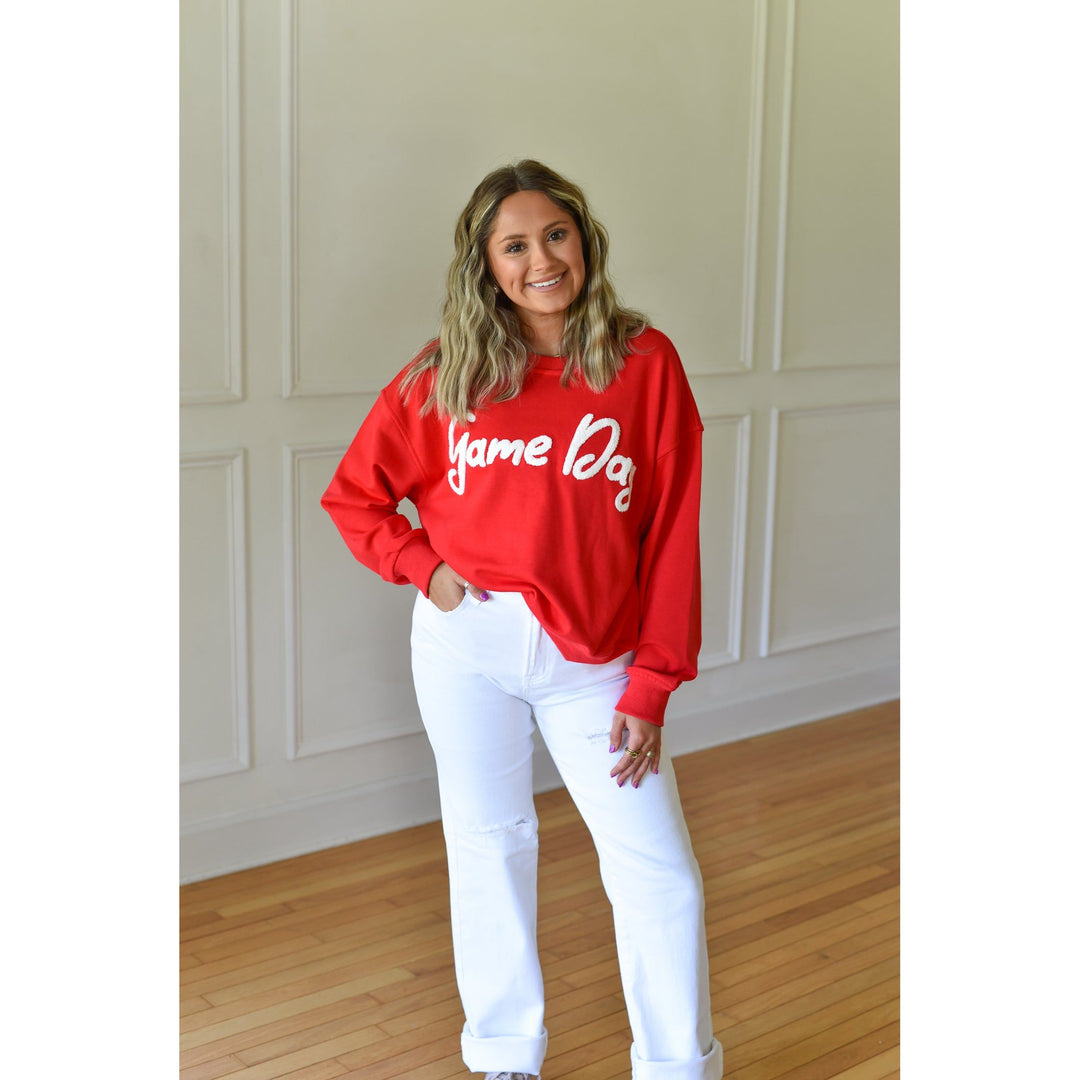 Matilda Red GameDay Sweatshirt