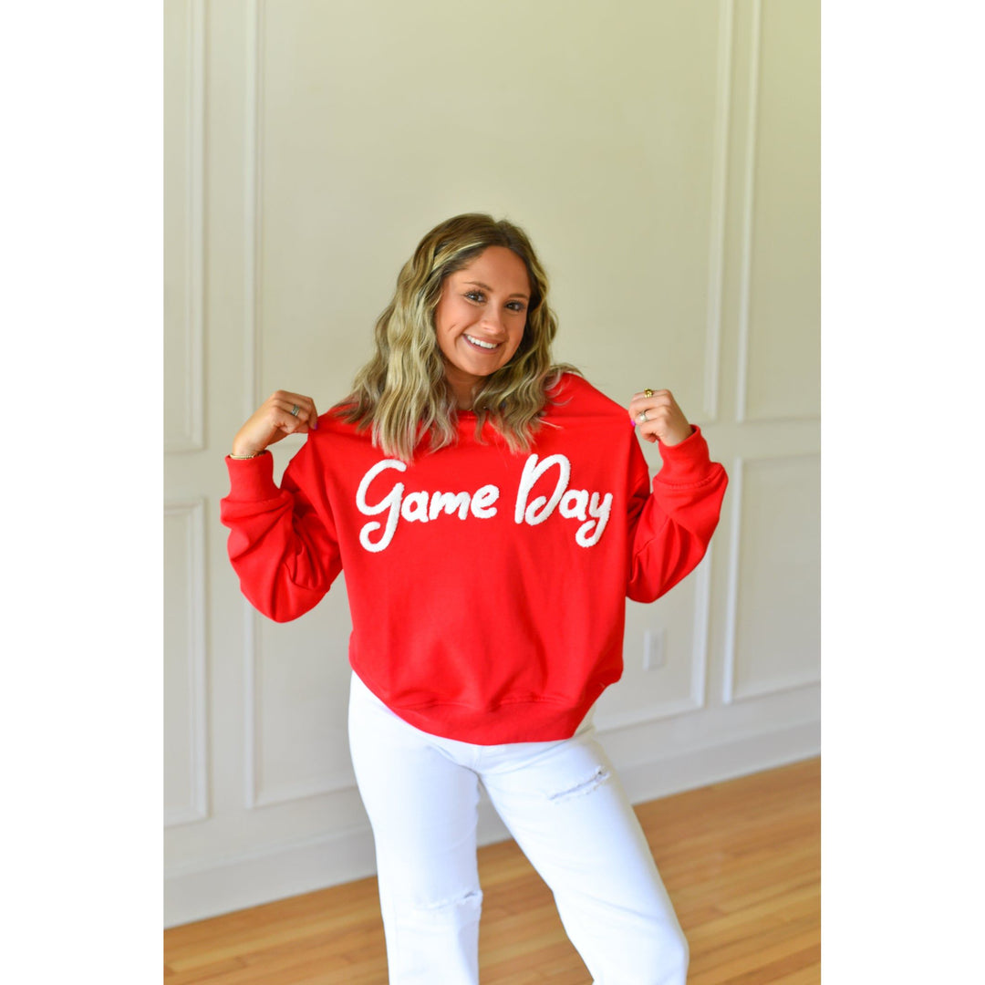 Matilda Red GameDay Sweatshirt