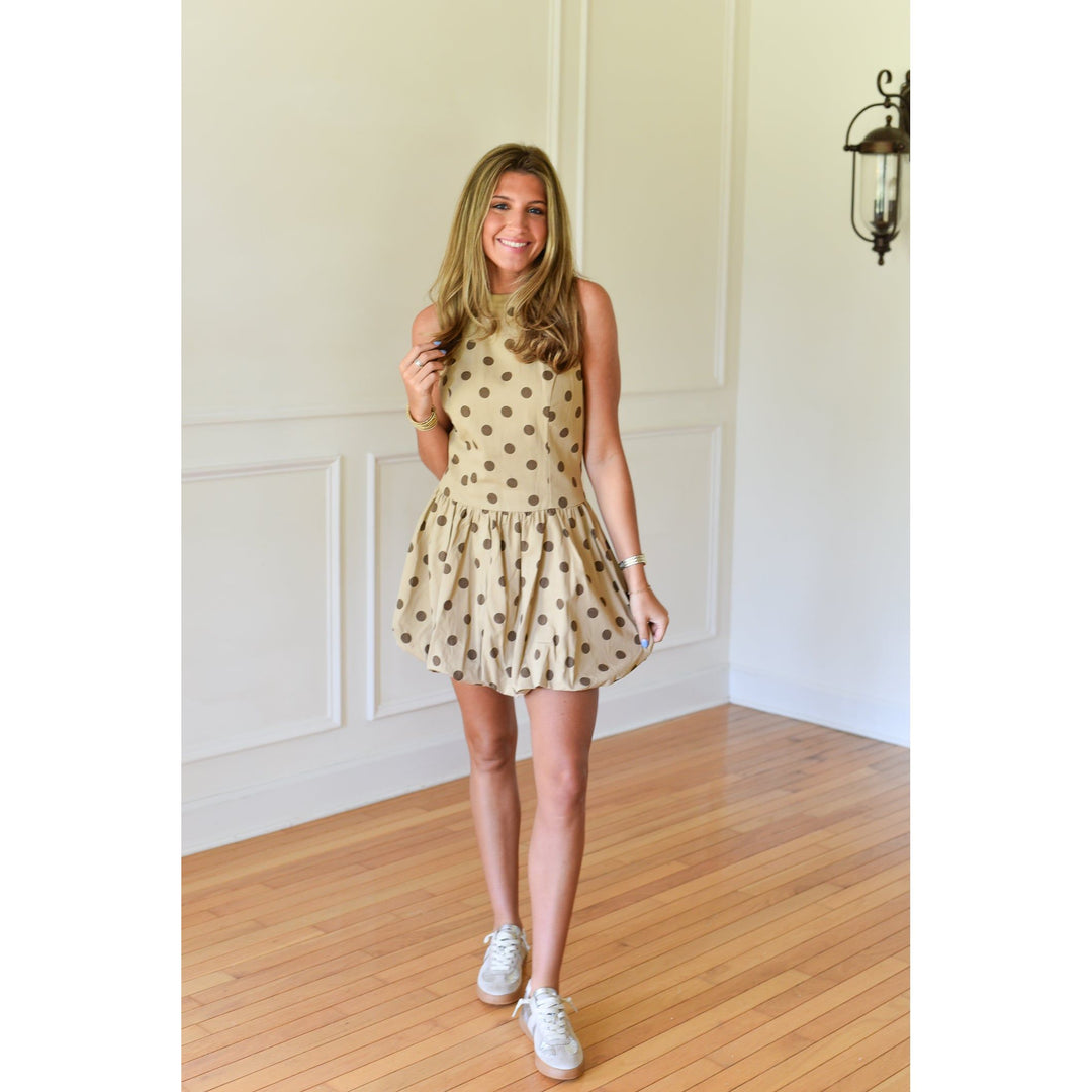 polka dot bubble dress