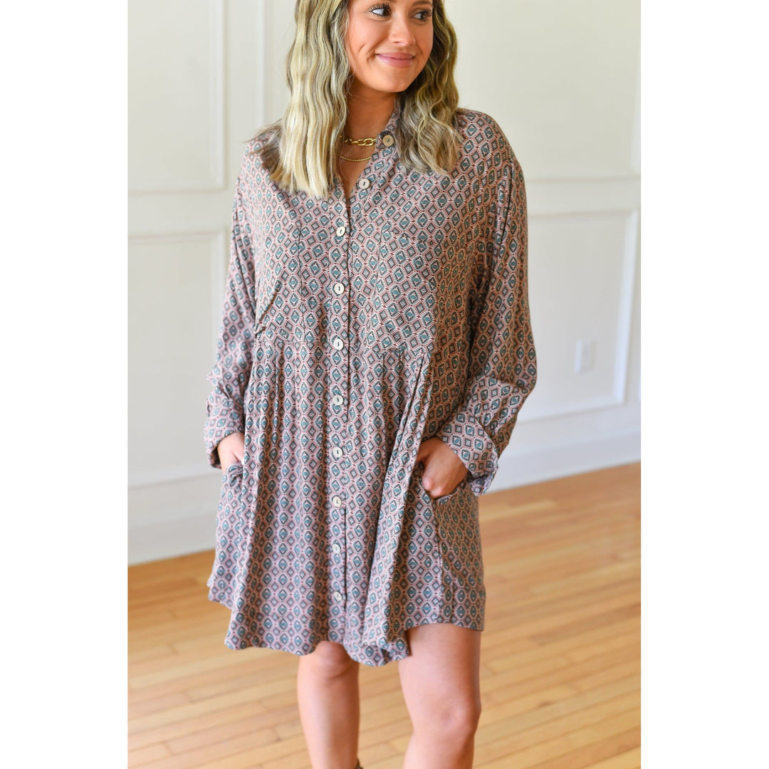 button up shirt dress