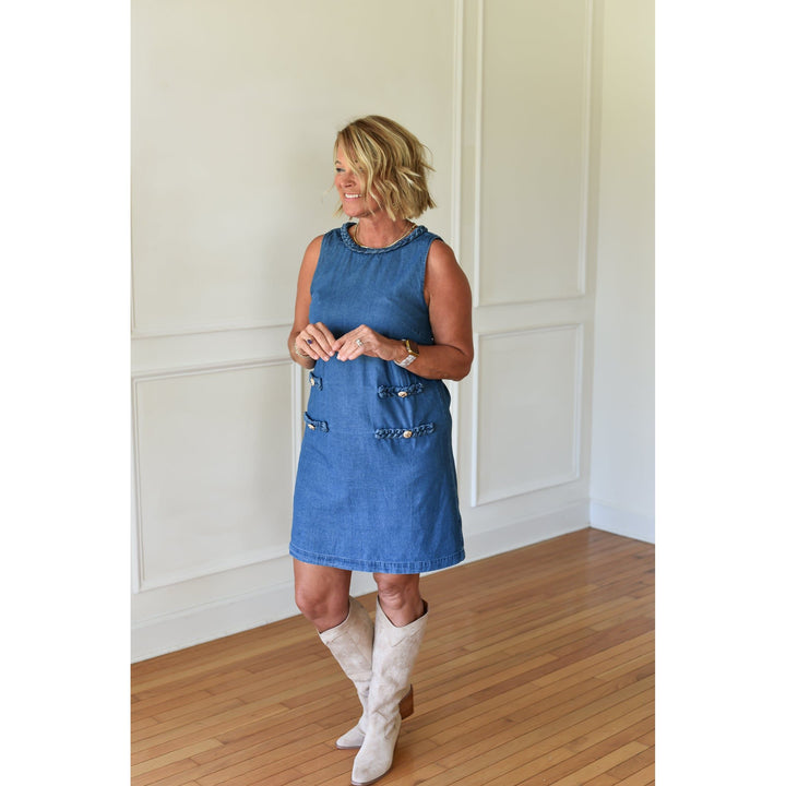 tunic dress in denim