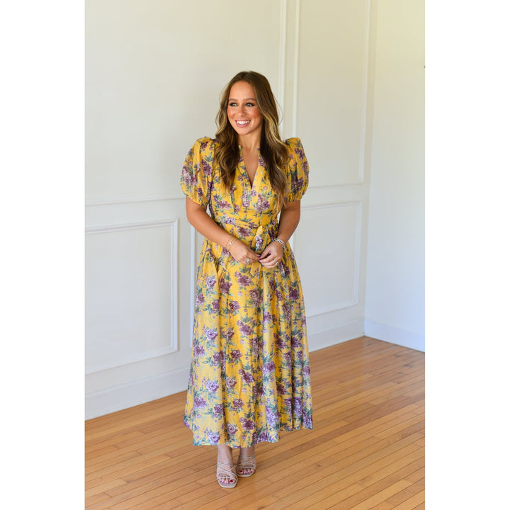 yellow maxi dress