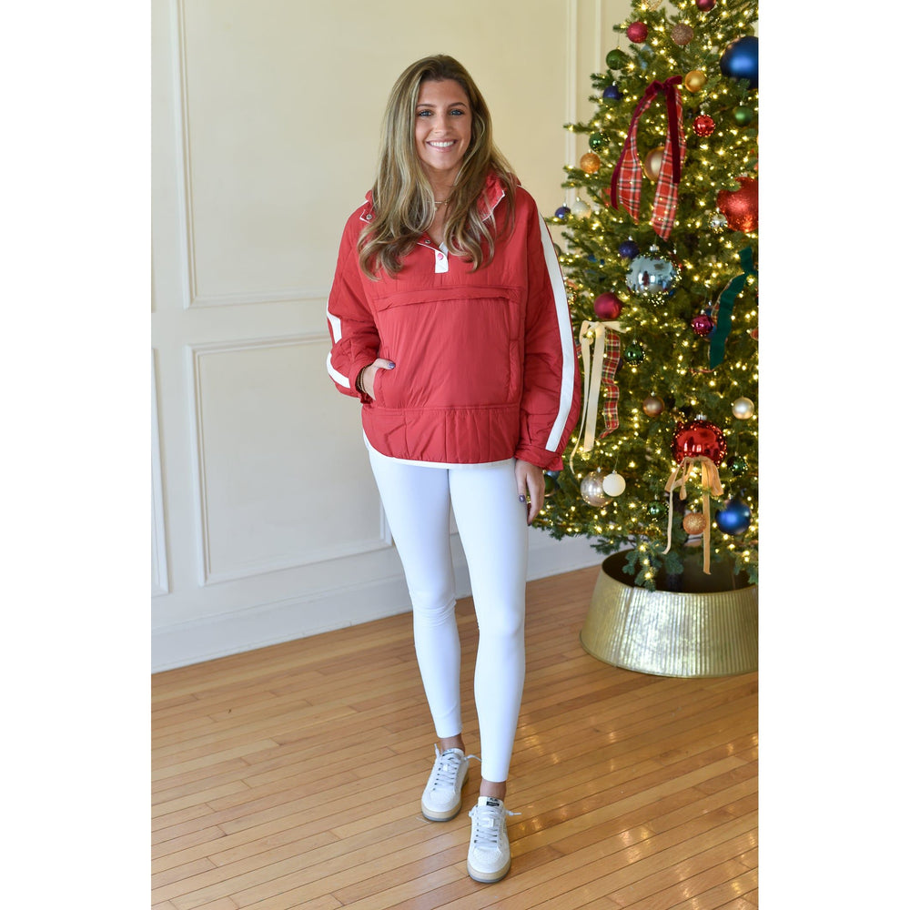 pullover in red