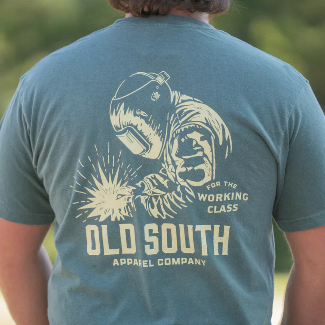 Old South Welder Working Class SS Tee - Blue