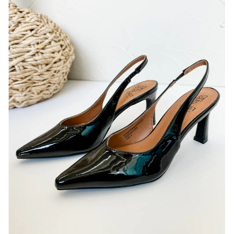 black slingback 